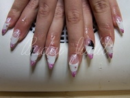 Épített zselé 3D díszítéssel